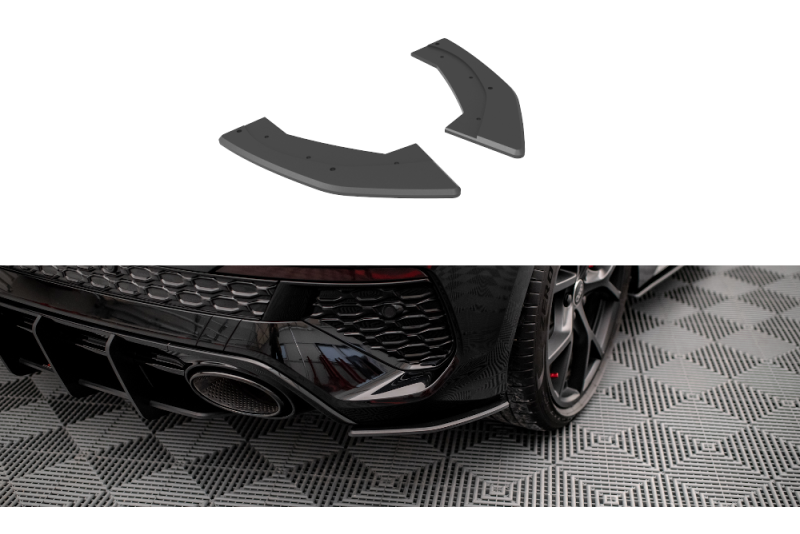 Maxton Design Street Pro Diffusor Flaps für Audi RS3 Sportback 8Y matt schwarz