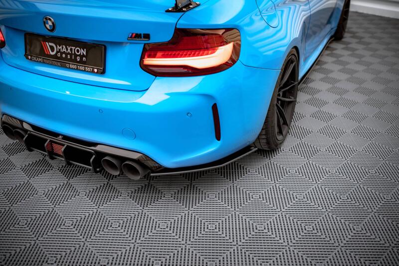 Maxton Design Street Pro Diffusor Flaps für BMW M2 F87 matt schwarz