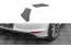 Maxton Design Street Pro Diffusor Flaps für VW Golf 7 R 2012-2016 schwarz mit roten Streifen