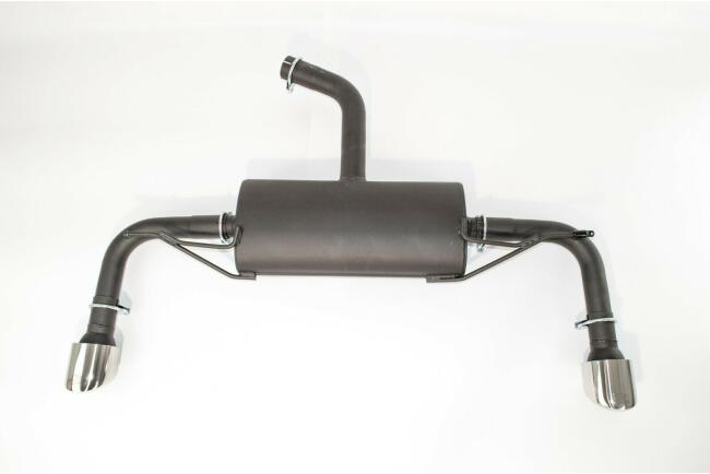 Sportauspuff und Maxton Heckdiffusor V.2 für VW Golf 8 R-Line Endrohre 2x100mm scharfkantig