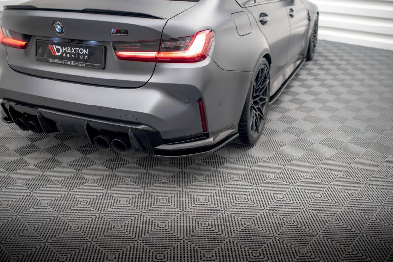Maxton Design Diffusor Flaps V.1 für BMW M3 G80 / G81 Hochglanz schwarz