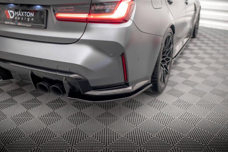 Maxton Design Diffusor Flaps V.2 für BMW M3 G80 / G81 Hochglanz schwarz