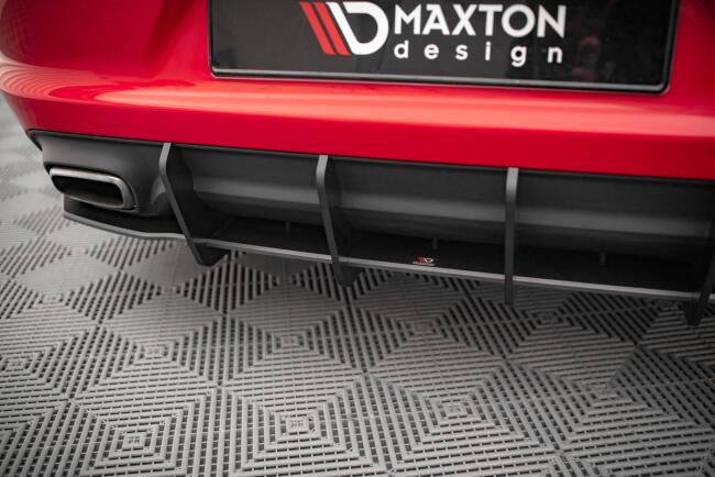 Maxton Design Street Pro Heckdiffusor für Dodge Charger RT Mk7 Facelift Rot