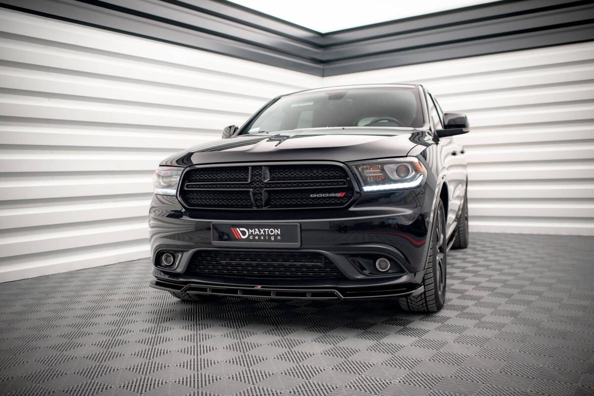Maxton Design Frontlippe V.2 für Dodge Durango RT Mk3 Hochglanz schwar