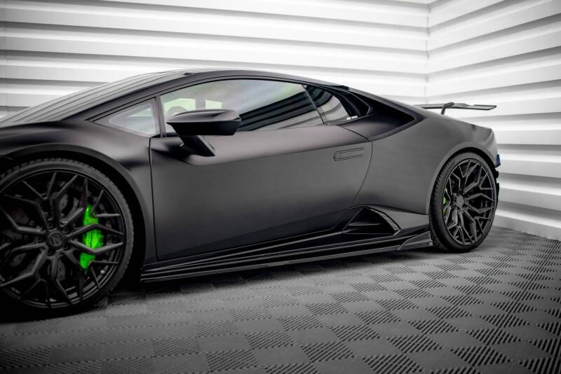 Maxton Design Seitenschweller (Paar) für Lamborghini Huracan EVO Hochglanz schwarz
