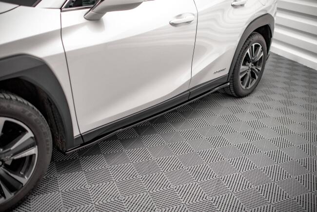 Maxton Design Seitenschweller (Paar) für Lexus UX Mk1 Hochglanz schwarz