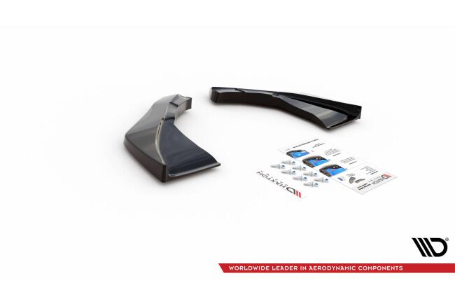 Maxton Design Diffusor Flaps für Nissan 370Z Facelift Hochglanz schwarz