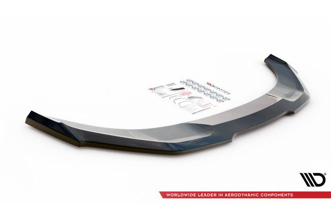 Maxton Design Frontlippe V.1 für Nissan 370Z Nismo Facelift Hochglanz schwarz