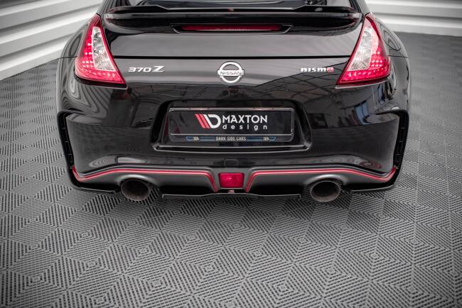 Maxton Design Heckdiffusor für Nissan 370Z Nismo Facelift Hochglanz schwarz