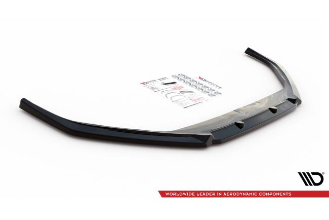 Maxton Design Frontlippe V.1 für Peugeot 508 GT Mk1 Facelift Hochglanz schwarz