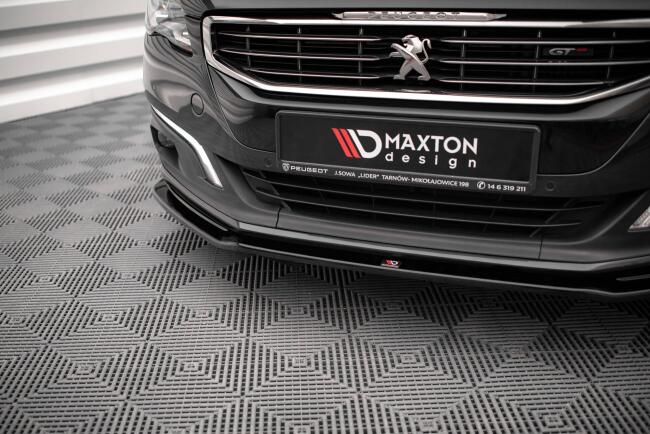 Maxton Design Frontlippe V.2 für Peugeot 508 GT Mk1 Facelift Hochglanz schwarz