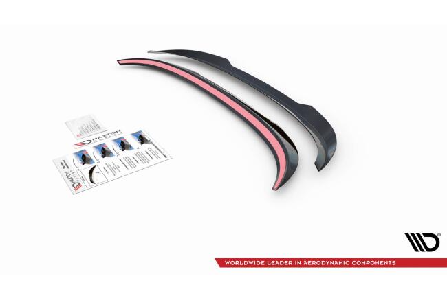 Maxton Design Heckspoiler Lippe V.2 für Volvo V70 Mk3 Hochglanz schwarz