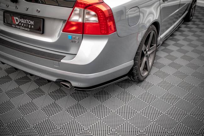 Maxton Design Diffusor Flaps für Volvo V70 Mk3 Hochglanz schwarz
