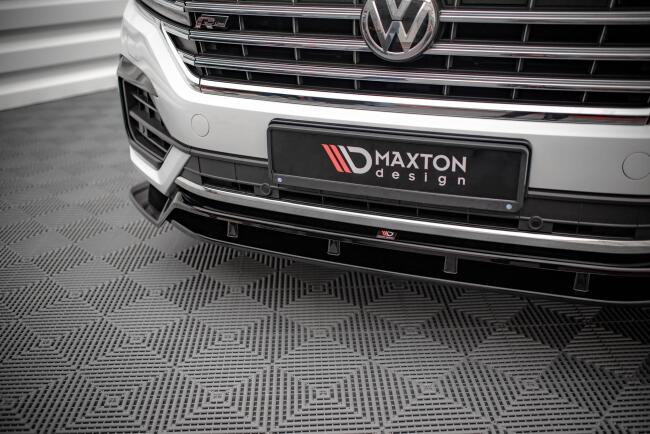Maxton Design Frontlippe für VW Touareg R-Line Mk3 Hochglanz schwarz