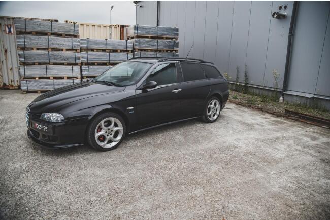 Maxton Design Seitenschweller (Paar) für Alfa Romeo 156 Facelift Hochglanz schwarz