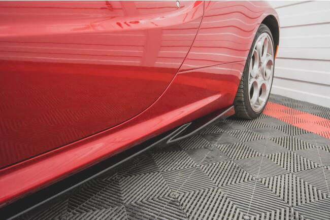 Maxton Design Seitenschweller (Paar) für Alfa Romeo 4C Hochglanz schwarz