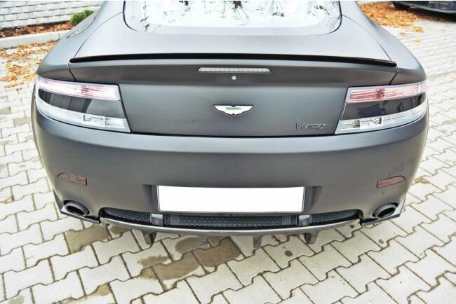 Maxton Design Diffusor Flaps für Aston Martin V8 Vantage Hochglanz schwarz
