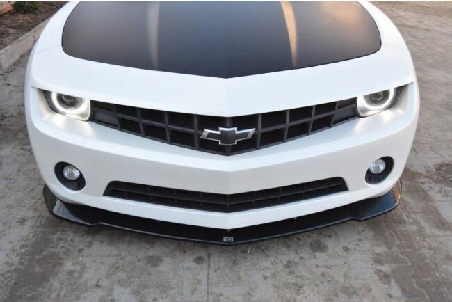 Maxton Design Frontlippe für Chevrolet Camaro Mk5 SS - US vor Facelift Hochglanz schwarz