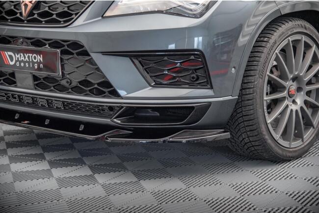 Maxton Design Frontlippe V.2 für Cupra Ateca 2018-2020 Hochglanz schwarz