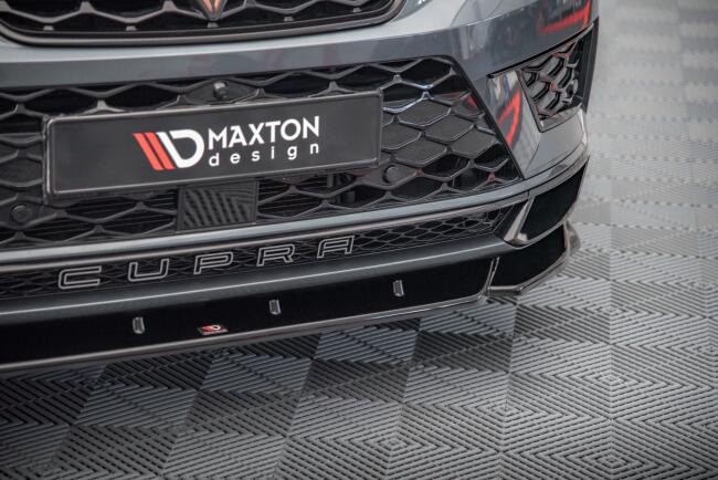 Maxton Design Frontlippe V.2 für Cupra Ateca 2018-2020 Hochglanz schwarz