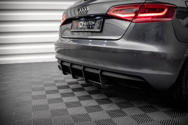 Maxton Design Street Pro Heckdiffusor für Audi A3 Sportback 8V Schwarz