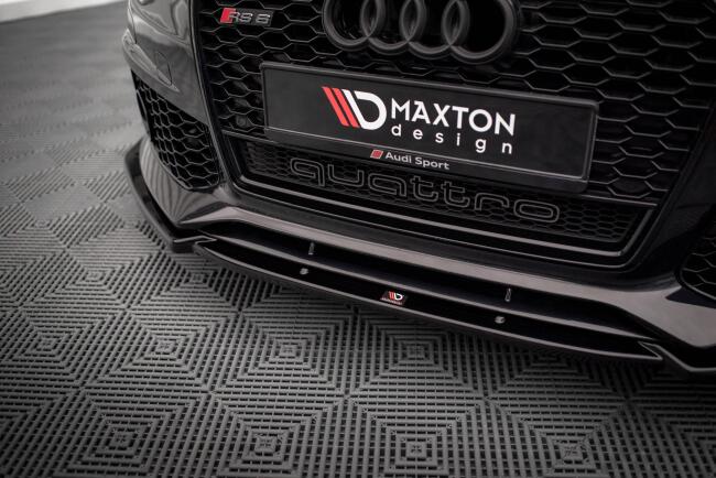 Maxton Design Frontlippe für Audi RS6 C7 Hochglanz schwarz