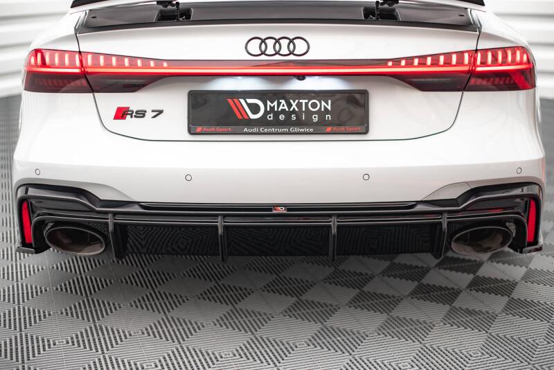 Maxton Design Heckdiffusor V.3 für Audi RS6 / RS7 C8 Hochglanz schwarz