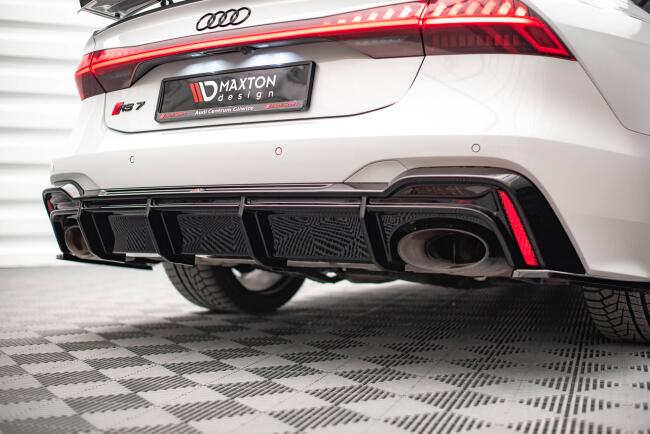 Maxton Design Heckdiffusor V.3 für Audi RS6 / RS7 C8 Hochglanz schwarz