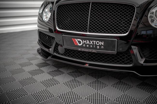 Maxton Design Frontlippe V.1 für Bentley Continental GT V8 S Mk2 Hochglanz schwarz