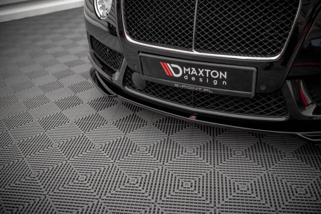 Maxton Design Frontlippe V.2 für Bentley Continental GT V8 S Mk2 Hochglanz schwarz