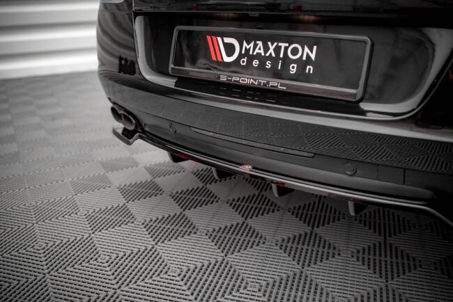 Maxton Design Heckdiffusor DTM Look für Bentley Continental GT V8 S Mk2 Hochglanz schwarz