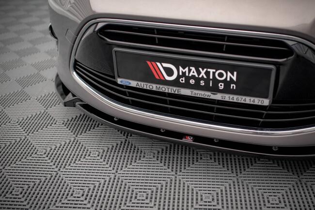 Maxton Design Frontlippe für Ford C-Max Mk2 Hochglanz schwarz