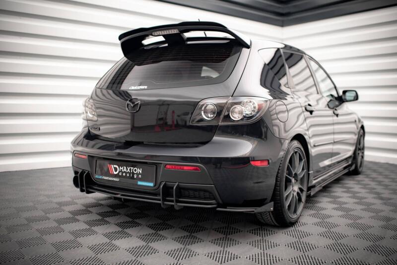 Maxton Design Street Pro Heckdiffusor für Mazda 3 MPS Mk Schwarz