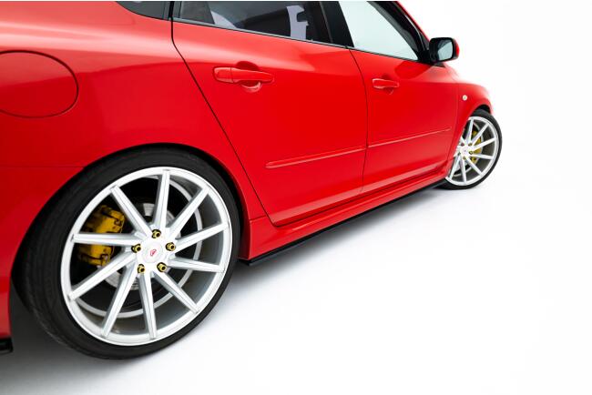Maxton Design Street Pro Seitenschweller (Paar) für Mazda 3 MPS Mk1 matt schwarz