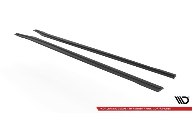 Maxton Design Street Pro Seitenschweller (Paar) für Opel Astra GTC OPC-Line J schwarz matt