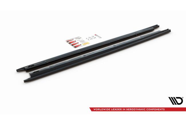 Maxton Design Seitenschweller (Paar) für V.1 für Seat Ibiza Mk5 Hochglanz schwarz