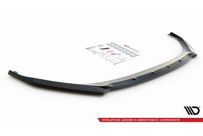 Maxton Design Frontlippe V.3 für Skoda Enyaq iV Hochglanz schwarz