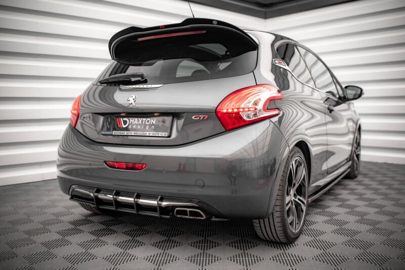 Maxton Design Street Pro Heckdiffusor für Peugeot 208 GTi Mk1 Rot