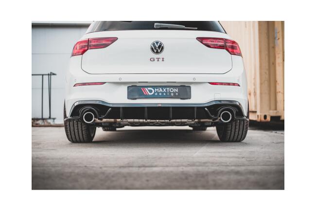 Sportauspuff Endschalldämpfer für VW Golf 8 GTI / Clubsport Endrohre 2x100mm poliert