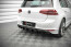 Edelstahl Sportauspuff und Maxton Design Heckdiffusor für VW Golf 7 1.4 TSI R-Line 2012-2016 Endrohre 95x65mm
