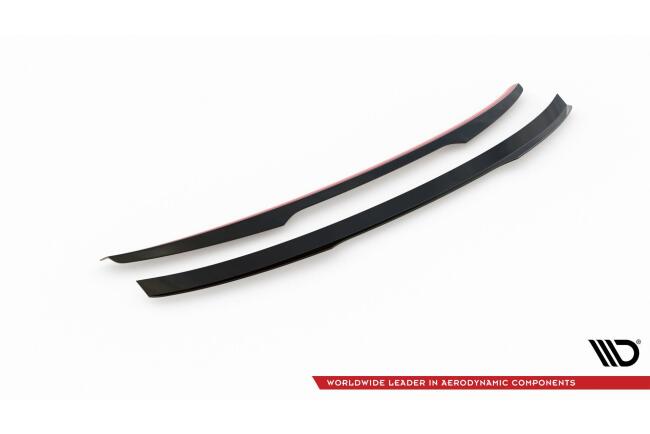 Maxton Design Heckspoiler Lippe für Audi A4 Limousine B9 Hochglanz schwarz