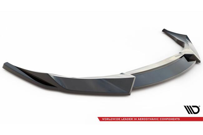 Maxton Design Frontlippe V.1 für Audi e-Tron GT / RS GT Mk1 Hochglanz schwarz