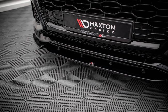Maxton Design Frontlippe V.1 für Audi RSQ8 Mk1 Hochglanz schwarz