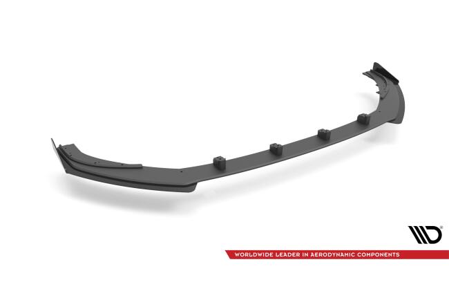 Maxton Design Street Pro Frontlippe mit Flaps für Audi S3 Sportback 8V Facelift Hochglanz schwarz