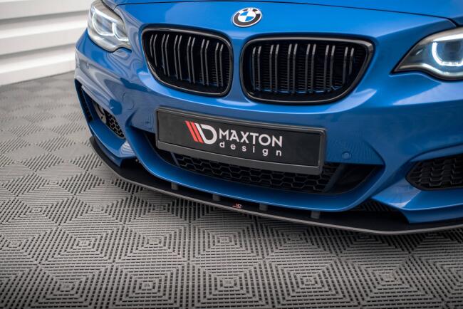 Maxton Design Street Pro Frontlippe für BMW 2 M-Paket F22 schwarz