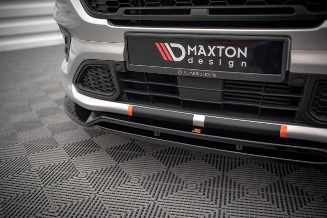 Maxton Design Frontlippe für Ford Transit Custom ST-Line Mk1 Facelift Hochglanz schwarz