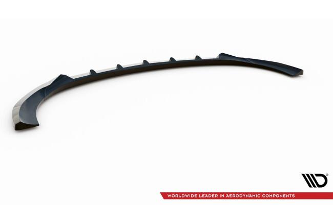 Maxton Design Frontlippe V.2 für Mercedes E-Klasse W213 / S213 Facelift AMG-Line (2020-2023) Hochglanz schwarz