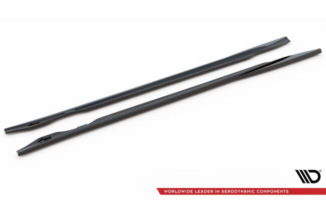 Maxton Design Seitenschweller (Paar) V.1 für Audi e-Tron GT / RS GT Mk1 Hochglanz schwarz