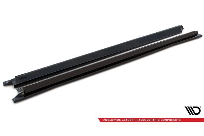 Maxton Design Seitenschweller (Paar) für Audi RSQ8 Mk1 Hochglanz schwarz