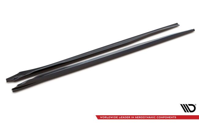 Maxton Design Seitenschweller (Paar) für Infiniti G37 Coupe Hochglanz schwarz